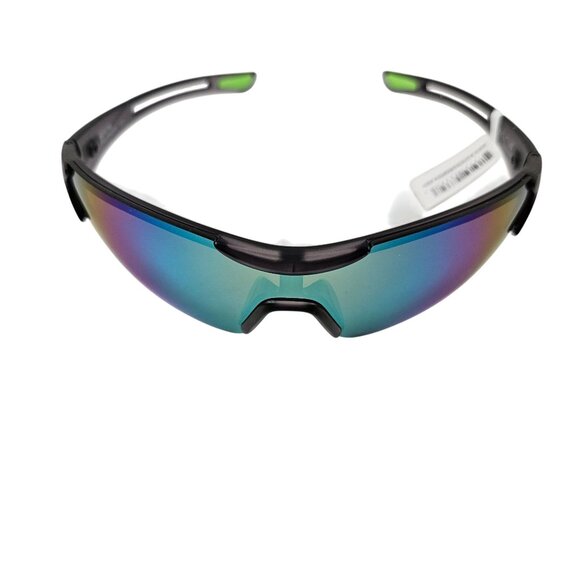 Suncloud Hotline Polarized Sunglasses Matte Smoke/Polar Green Mirror Sports Case - Picture 9 of 9